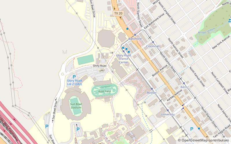 Memorial Gymnasium location map