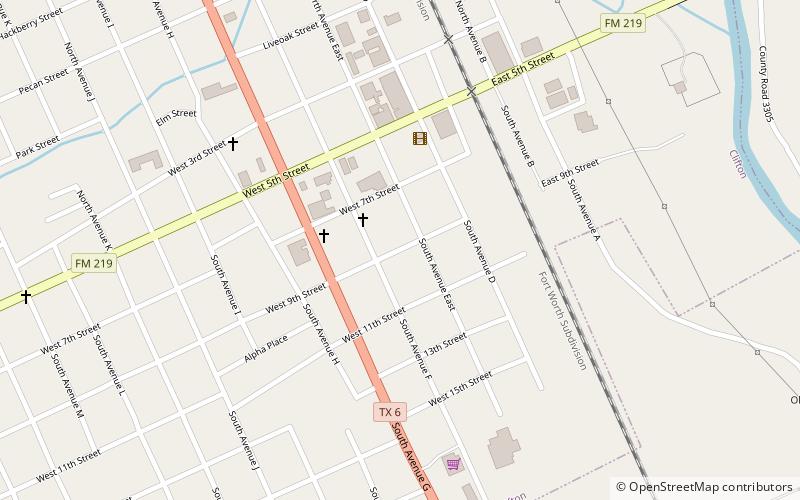 Clifton location map