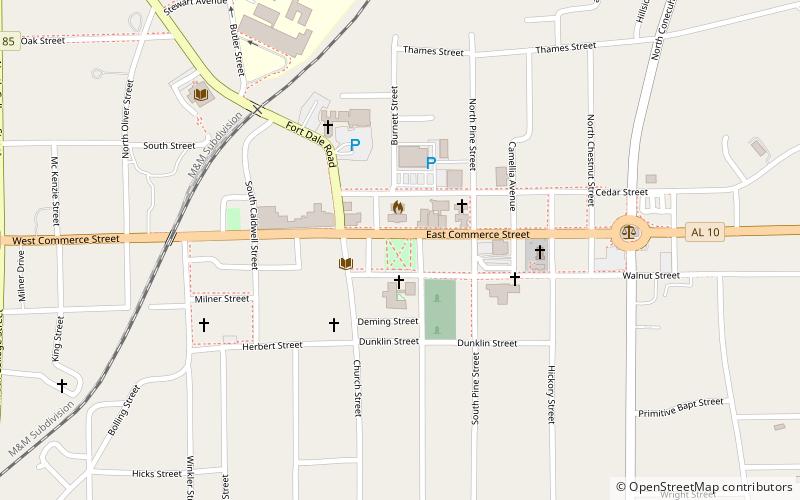 Confederate Park location map