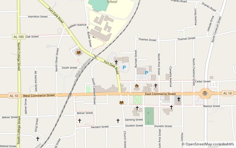 Casa Buell-Stallings-Stewart location map