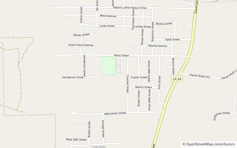 pinecrest recreation center winnfield location map