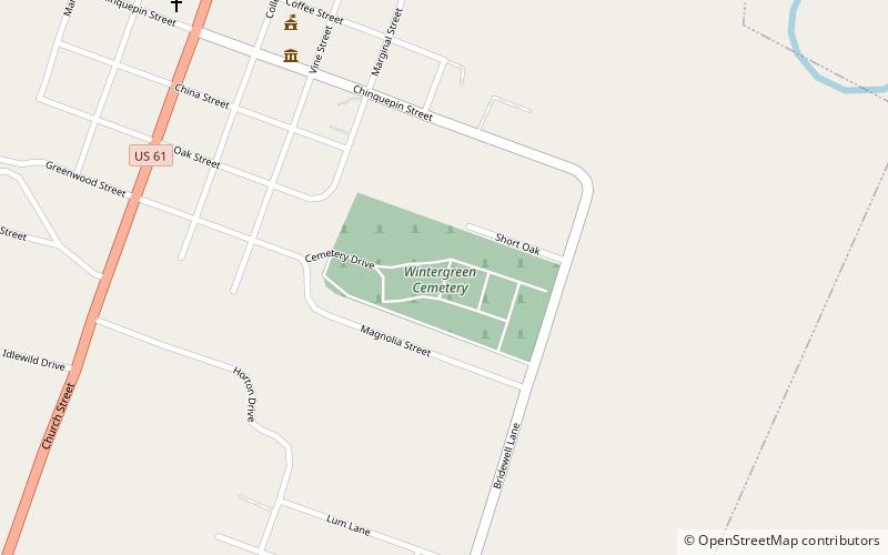 Wintergreen Cemetery location map