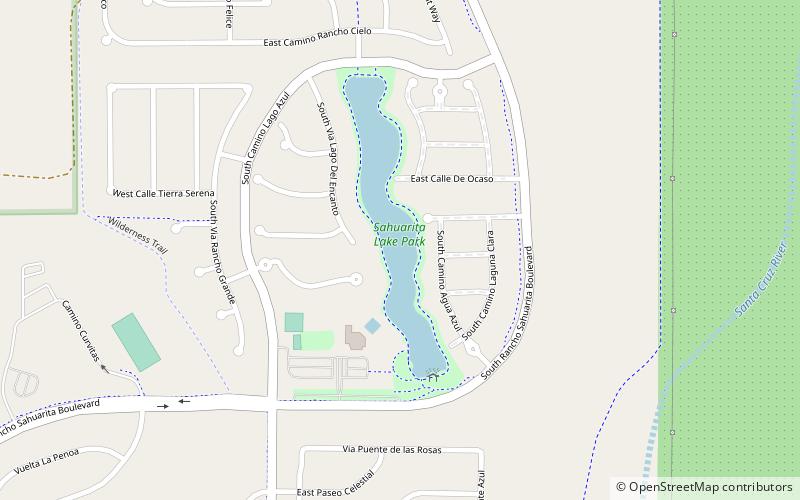 Sahuarita Lake Park location map