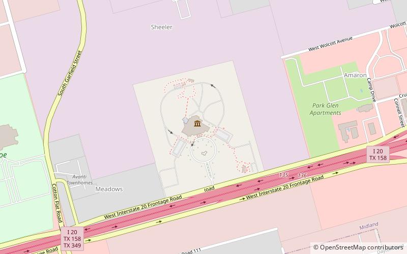 Permian Basin Petroleum Museum location map