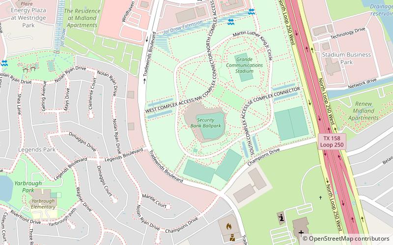 Momentum Bank Ballpark location map