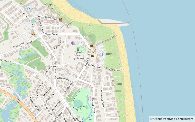 battery garland tybee island location map