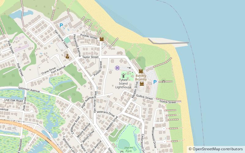 Tybee Island Light location map