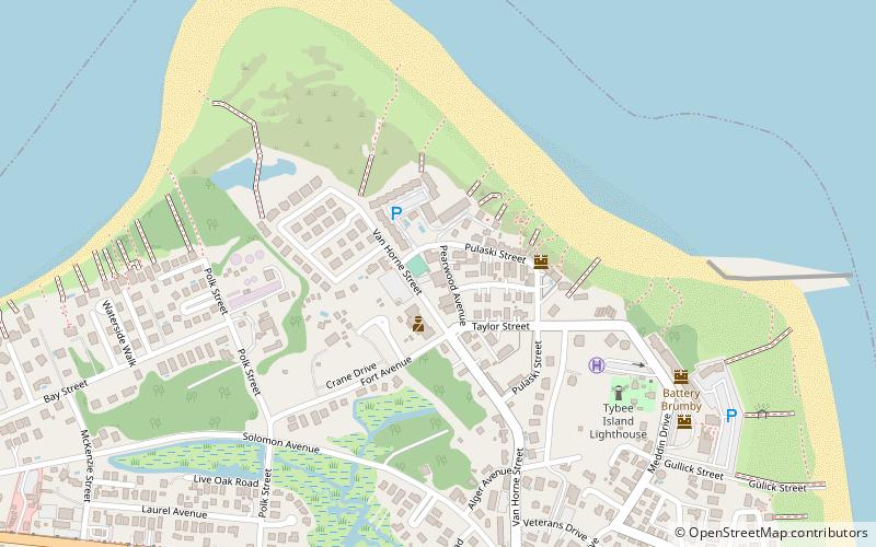 battery habersham tybee island location map