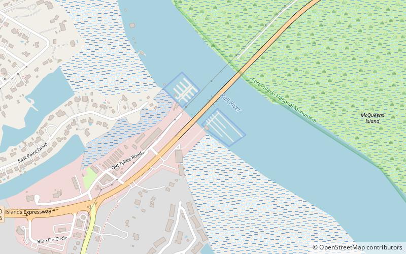 Bull River Marina location map