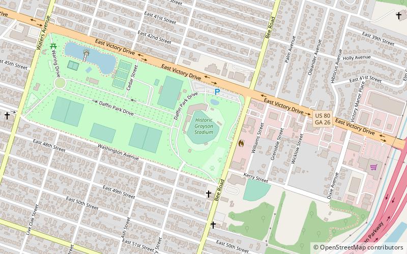 Grayson Stadium location map