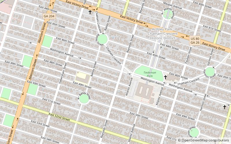 Ardsley Park–Chatham Crescent Historic District location map