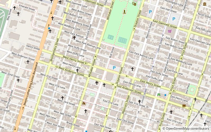 Savannah Victorian Historic District location map