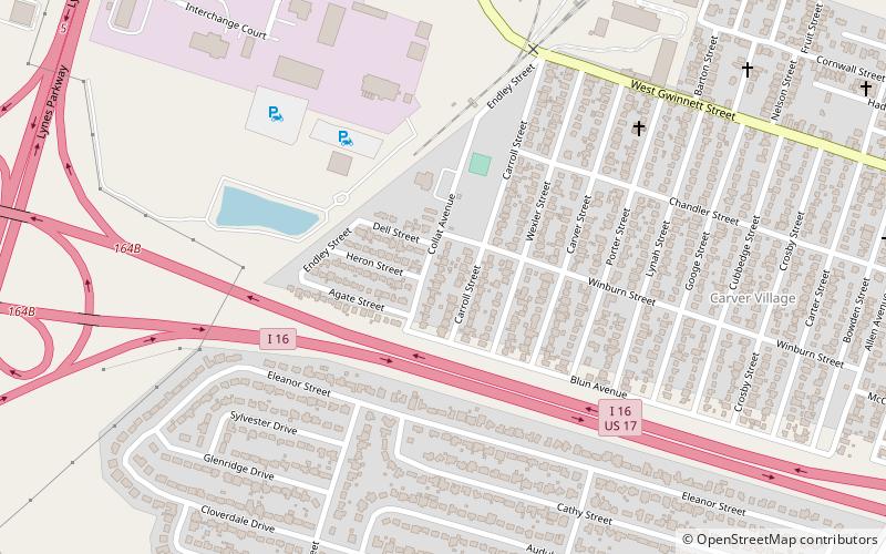 Carver Village Historic District location map