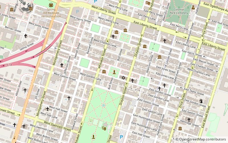 Casimir Pulaski Monument location map