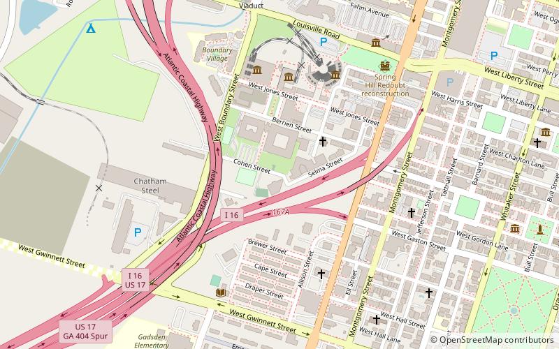 Levi Sheftall Family Cemetery location map