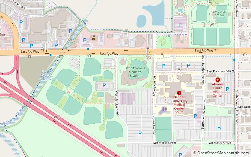 Kino Veterans Memorial Stadium location map