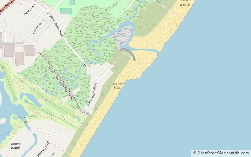 singleton beach hilton head island location map