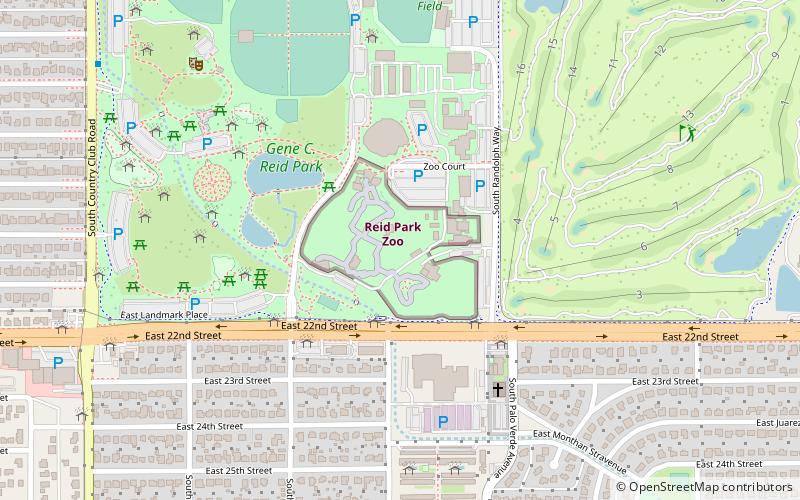 Reid Park Zoo location map