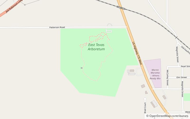 East Texas Arboretum and Botanical Society location map