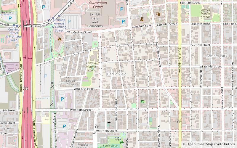 Barrio Viejo location map