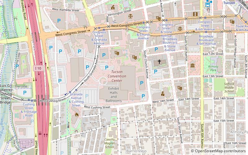 Tucson Convention Center location map