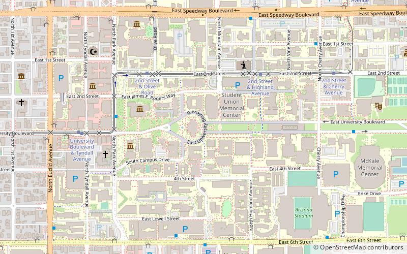 Old Main location map