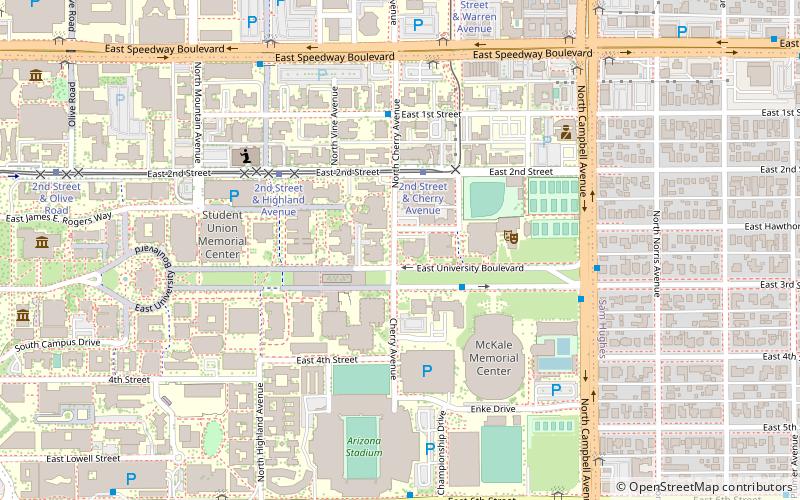 Flandrau Science Center and Planetarium location map