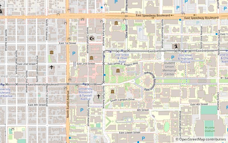 Arizona State Museum location map