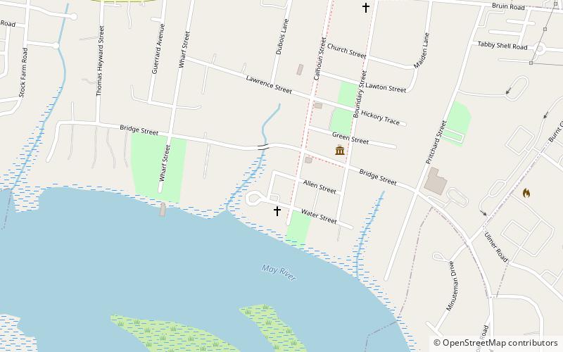 Bluffton Historic District location map