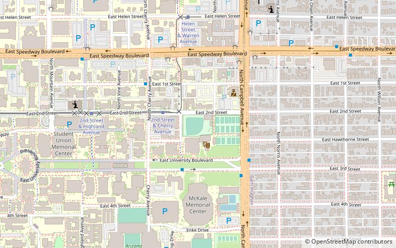 Rita Hillenbrand Memorial Stadium location map