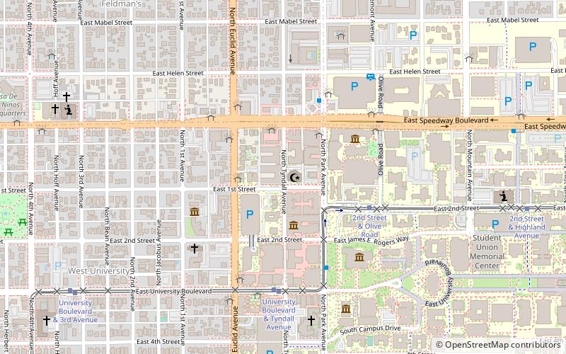 Tucson Mosque location map