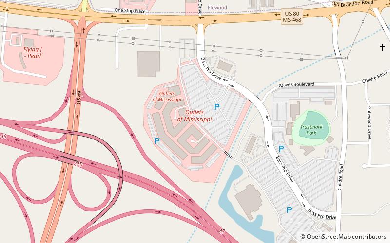 Outlets of Mississippi location map