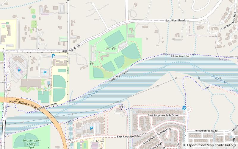 rillito river park tucson location map