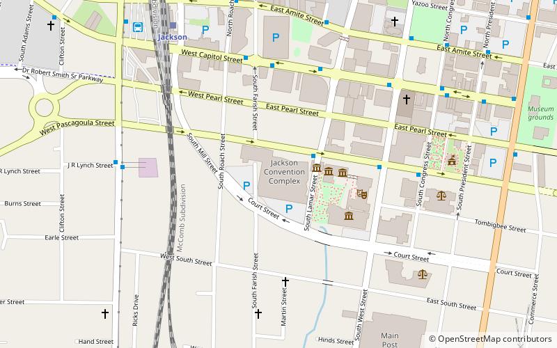 Jackson Convention Complex location map