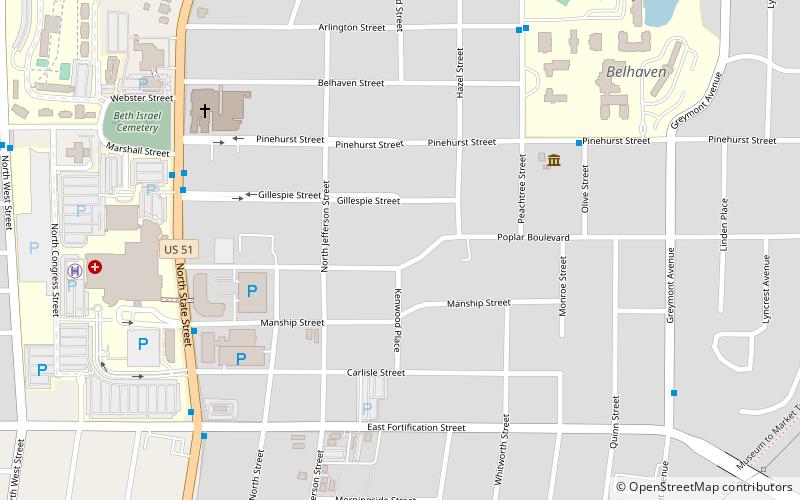 belhaven neighborhood jackson location map