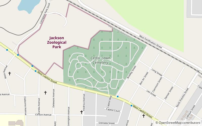 Cedar Lawn Cemetery location map