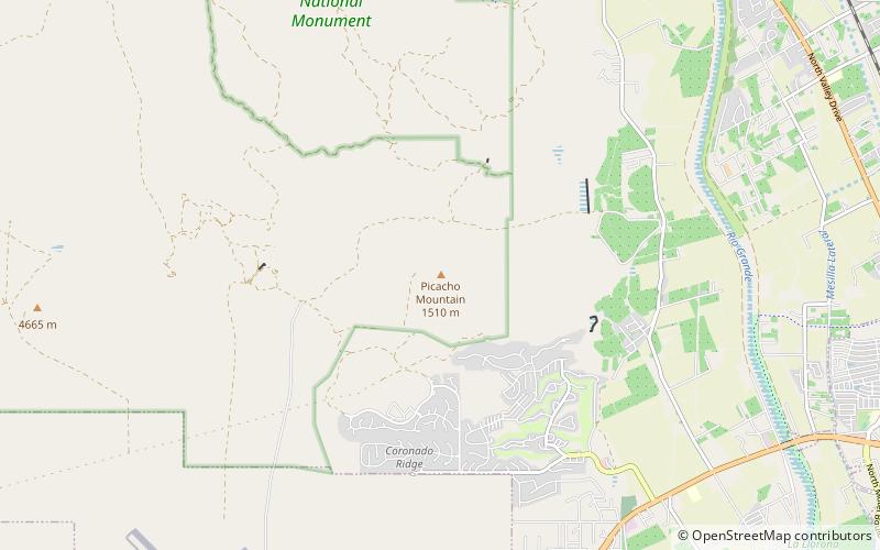 Picacho Mountain location map