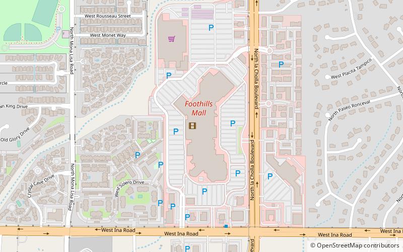 Foothills Mall location map