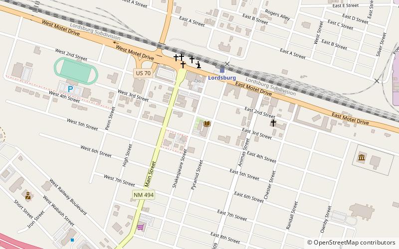 Lordsburg-Hidalgo County Library location map