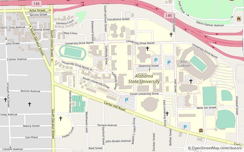Alabama State University location map