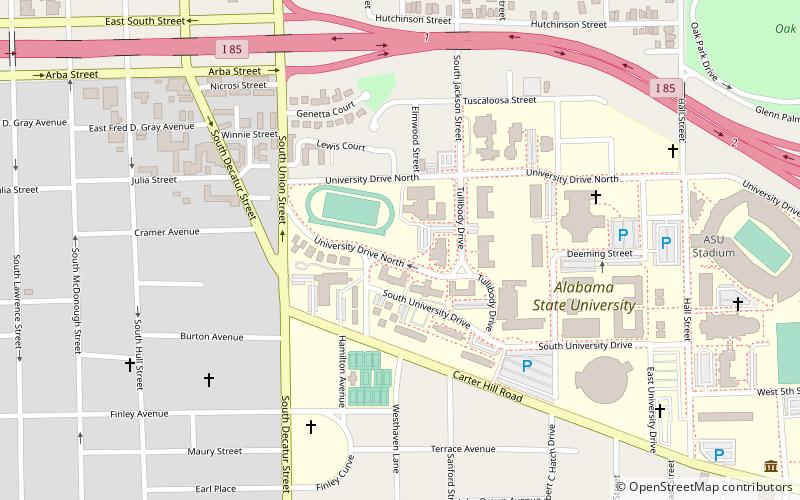 Alabama State University Historic District location map
