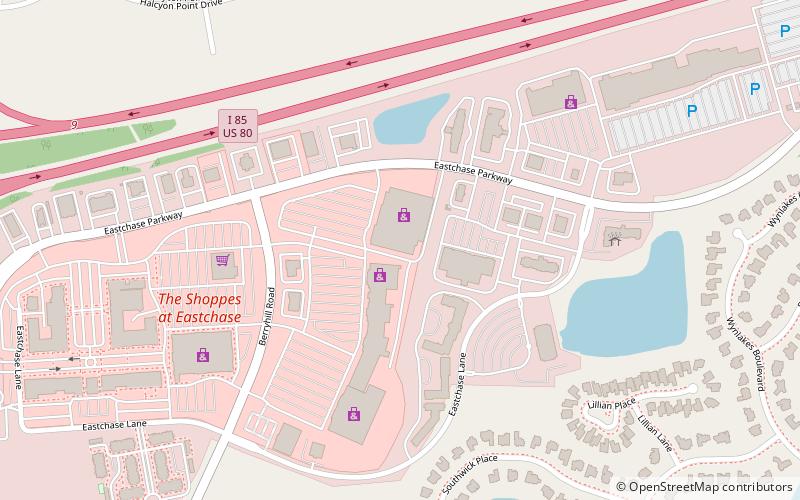 The Shoppes at Eastchase location map