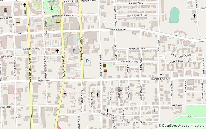 Dexter Parsonage Museum location map