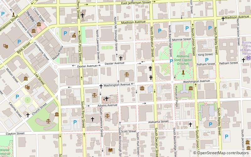 Alabama Judicial Building location map