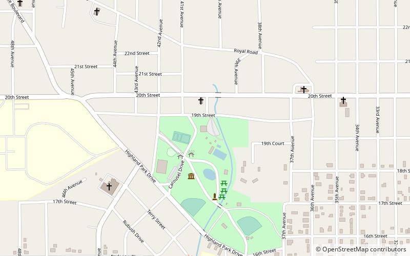 Highland Park Dentzel Carousel and Shelter Building location map