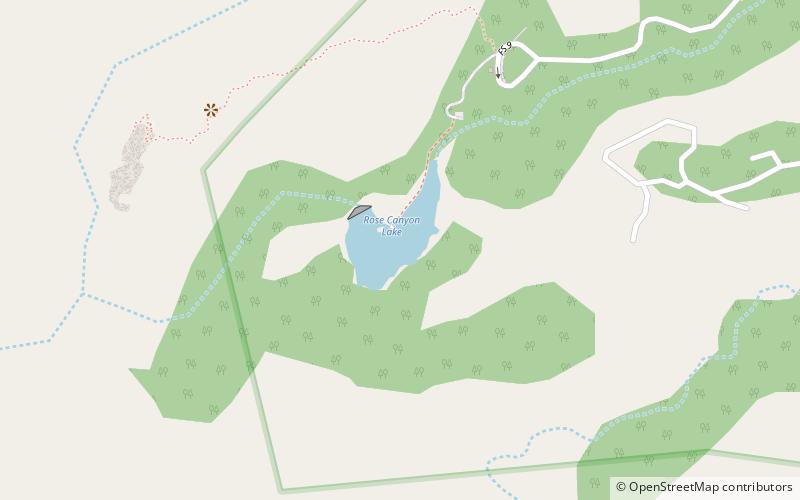 Rose Canyon Lake location map