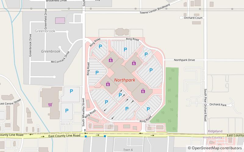 Northpark Mall location map