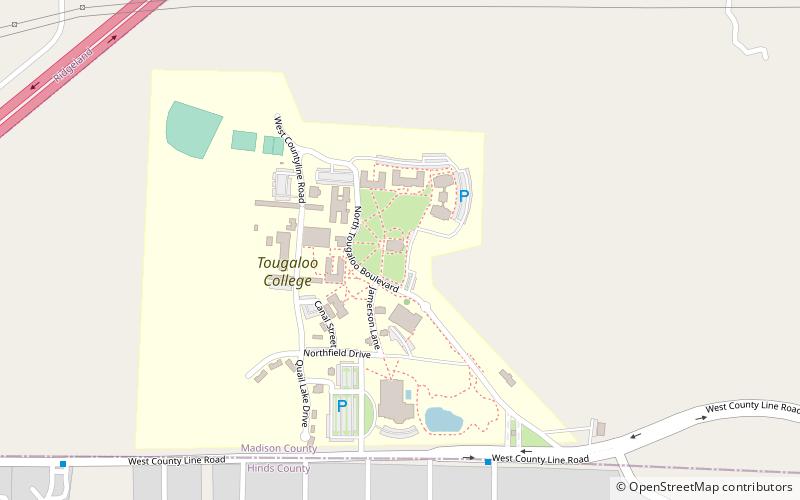 Tougaloo College location map