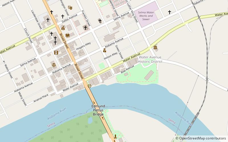 Distrito histórico de Water Avenue location map