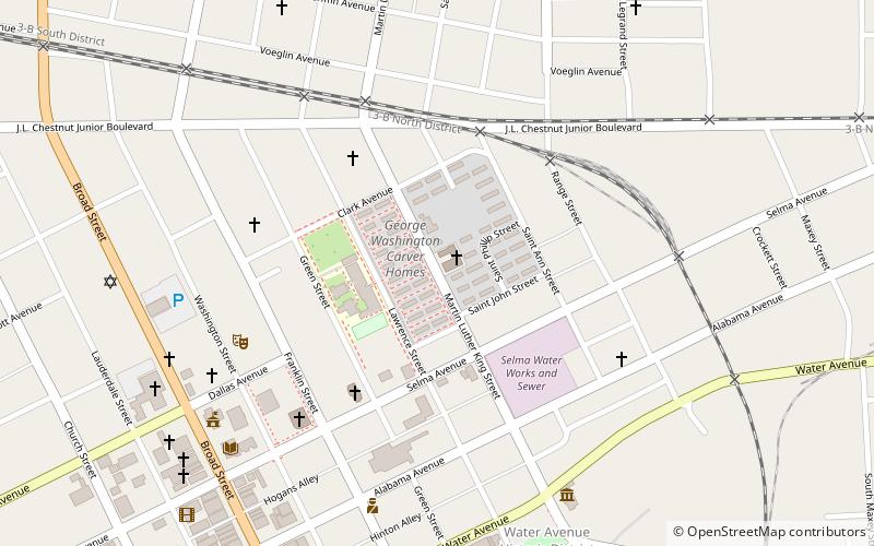 Église épiscopale méthodiste africaine Brown de Selma location map